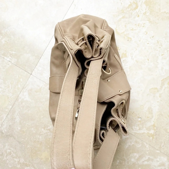 Jimmy Choo Tan Leather Tote Handbag - Picture 11 of 16